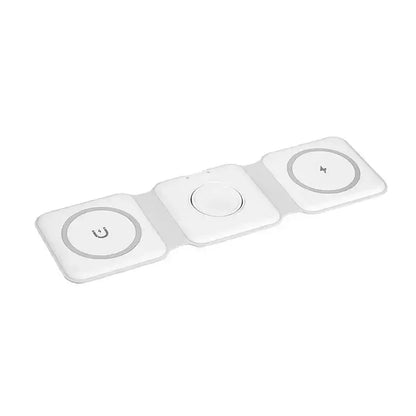 3 in 1 Magnetic Wireless Charger Pad for iPhone 17 16 15 14 13 Pro Max Apple Watch 11 10 9 8 AirPods Chargers Fast Charging Dock Station
