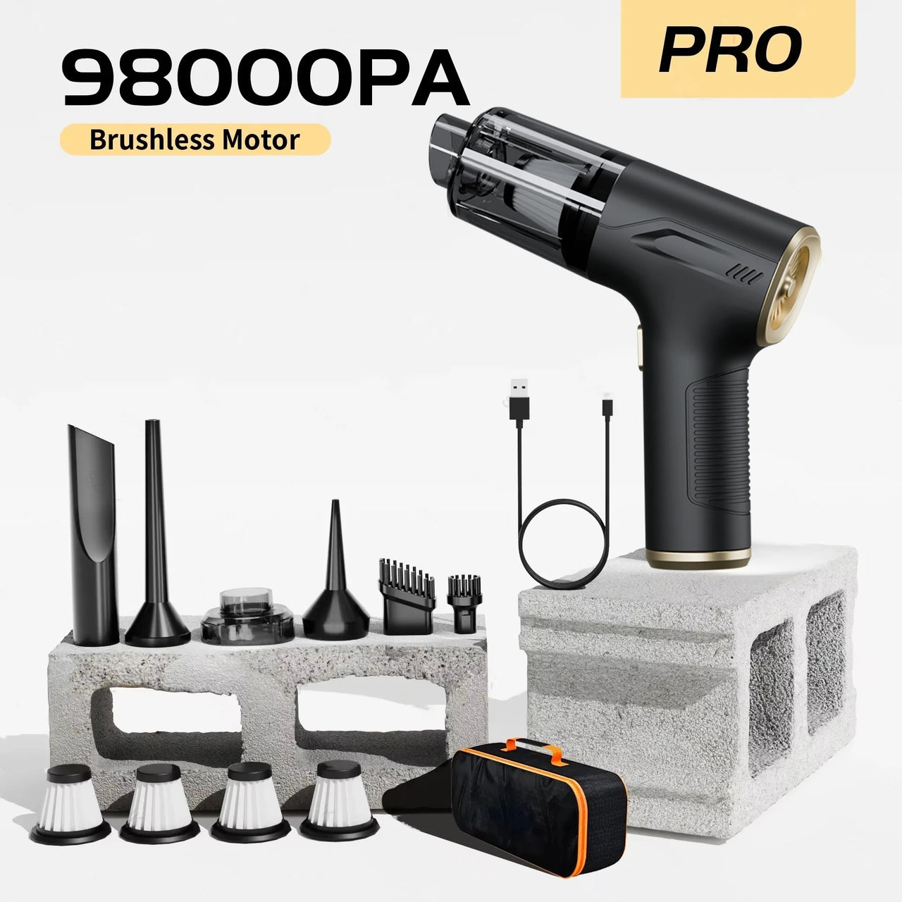 Premium Wireless Handheld Car Vacuum Cleaner