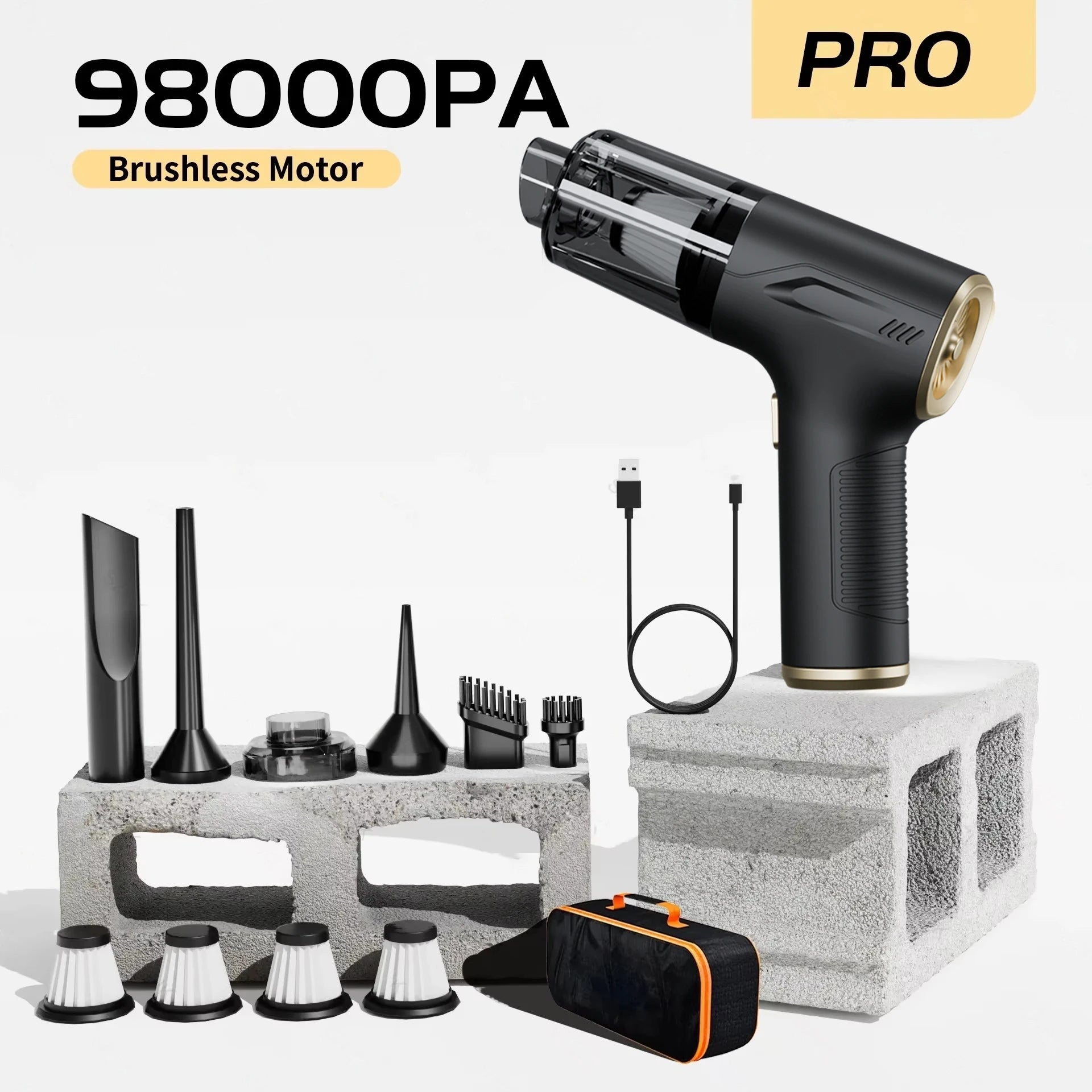 Premium Wireless Handheld Car Vacuum Cleaner