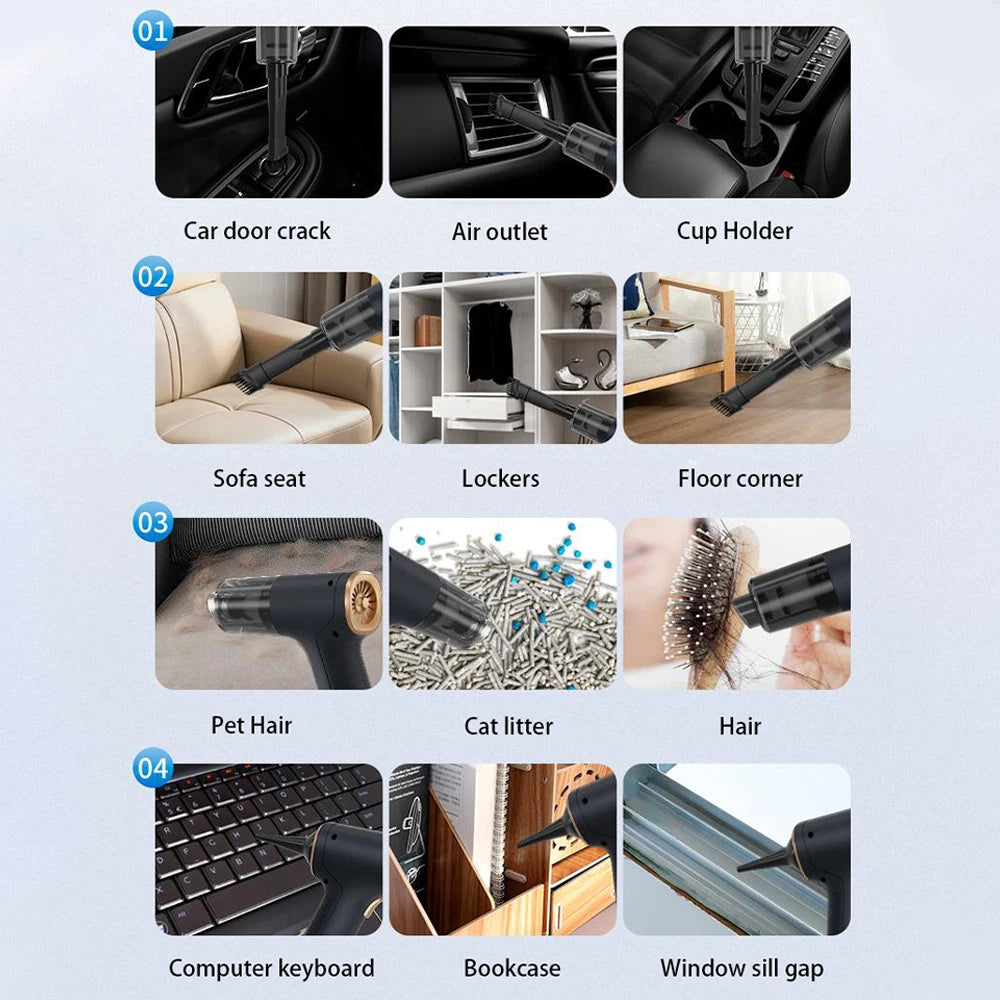 Premium Wireless Handheld Car Vacuum Cleaner